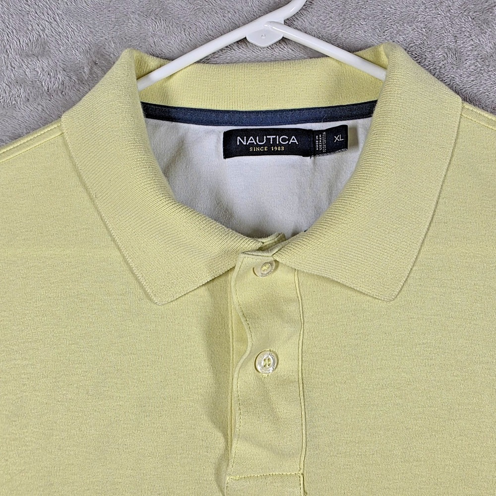 Nautica Men's Polo Shirt Size XL Yellow
